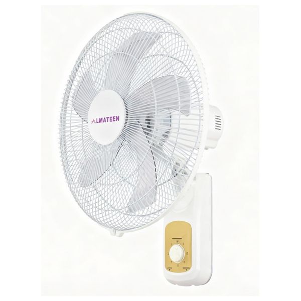  Almateen WFMA520WH-CH - Wall Fan - 5 Blades - 70 Watts - White 