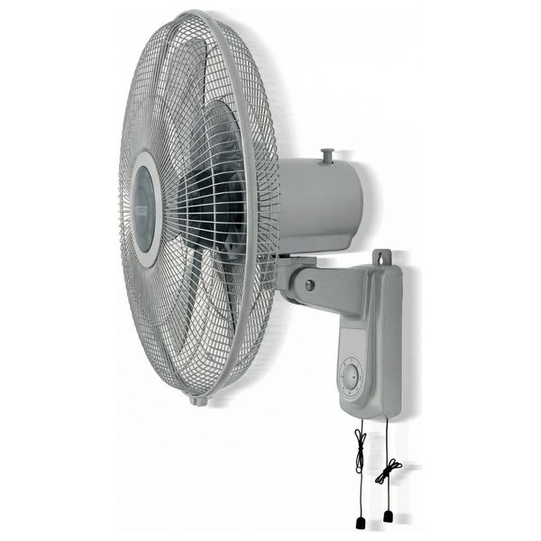  Almateen WFMA716BK-CH - Wall Fan - 5 Blades - Copper Motor - Black 