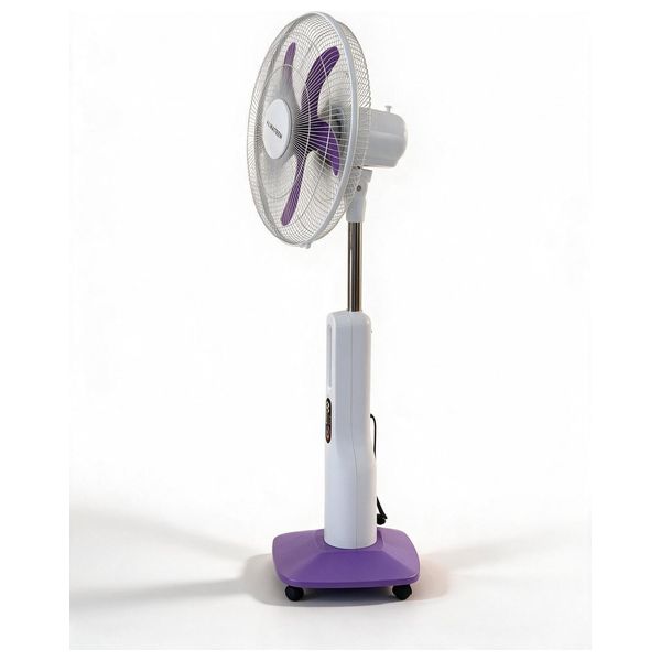  Almateen RCMA418PW-CH - Stand Fan - Rechargeable - 9 Speeds - 18 Inch - White 