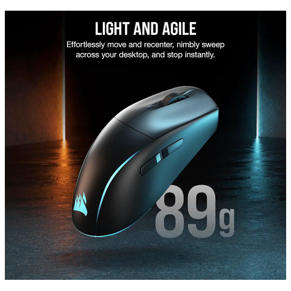  Corsair M75 - Wireless Gaming Mouse - RGB - Black 
