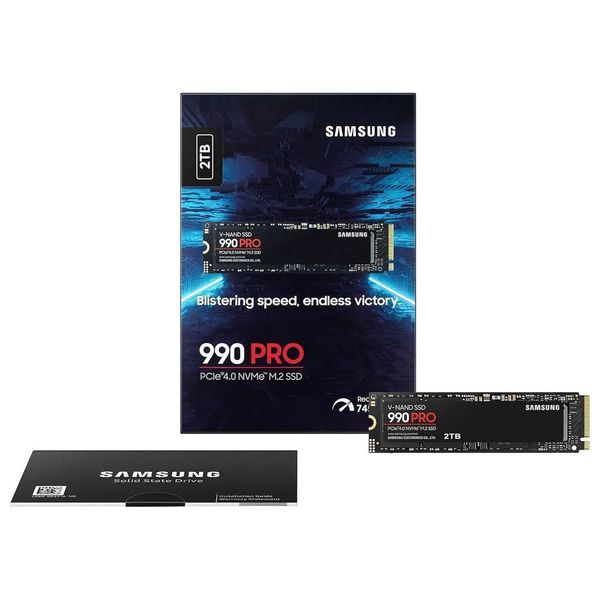  Samsung 990 PRO - Internal SSD - 2TB - Black 