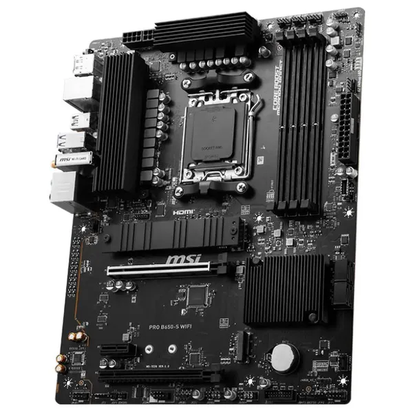  لوحة أم MSI PRO B650-S WIFI - مقبس AM5 - ذاكرة DDR5 - منفذ PCIe 4.0 