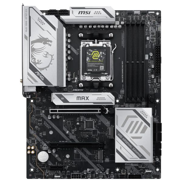  AMD X870E - Motherboard - AM5 - DDR5 - PCIe 5.0 - M.2 Gen5 - Wi-Fi 7 - 5Gbps LAN 