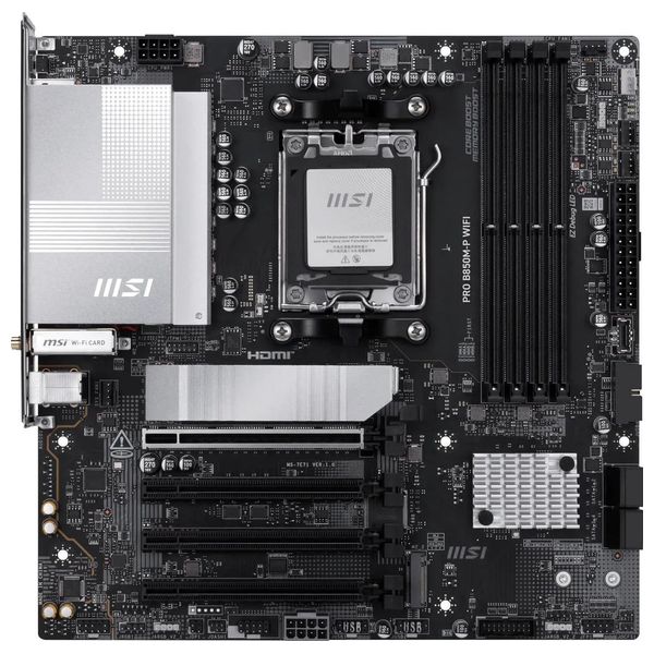  لوحة أم MSI 911-7E71-006 - B850 - AM5 - Micro-ATX - Wi-Fi 7 