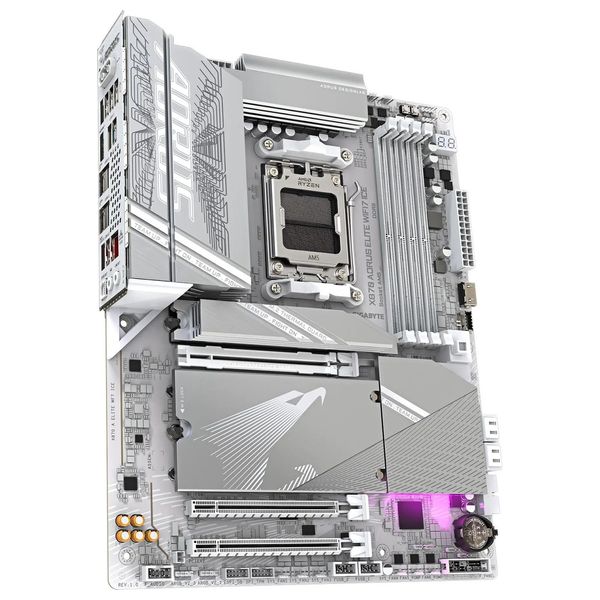  لوحة أم كيكابايت 9MX87ELE-00-G11 X870 AORUS ELITE WIFI7 ICE - مقبس AM5 - ATX - DDR5 - PCIe 5.0 - USB4 - Wi-Fi 7 