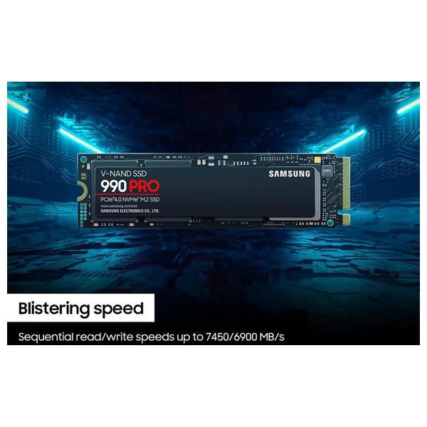  Samsung 990 PRO Internal SSD - 1TB - Black 