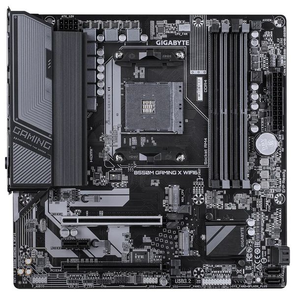 AMD B550 Micro ATX Motherboard - AM4 Socket, WiFi 6, DDR4, HDMI & DP 