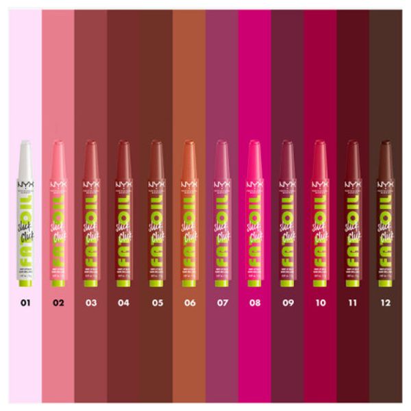  Nyx Fat Oil Slick Click Lip Balm - Shiny Lip Balm, 03 No Filter Neede 