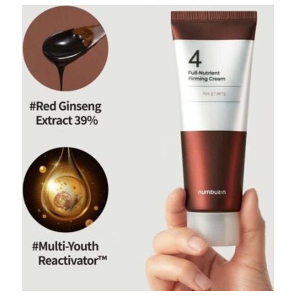  Numbuzin No.4 Full Nutrient Firming Cream - Red Ginseng, 60ml 