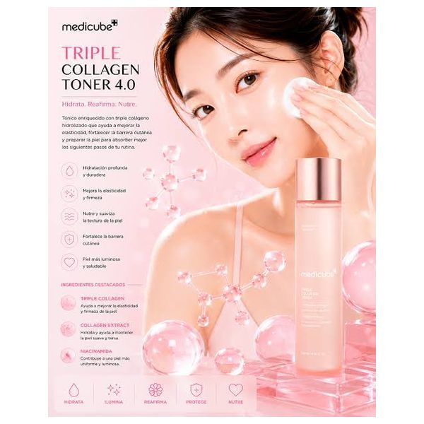  Medicube Triple Collagen Toner 4.0 - Hydrating & Firming Face Toner, 140ml 