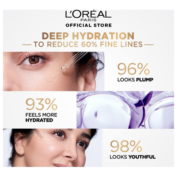  LOreal Paris Hyaluron Expert Serum with Hyaluronic Acid - Anti-Aging Face Serum, 15 ml 
