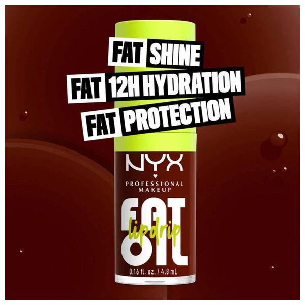  Nyx Fat Oil Lip Drip - Glossy Lip Oil 4.8 ml, 08 Status Update 