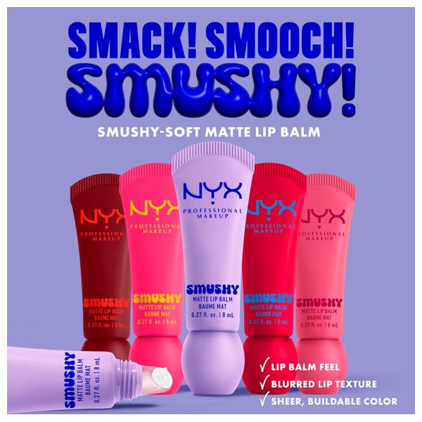  Nyx Professional Makeup Smushy Matte Lip Balm - 08 Smudge Fudge 