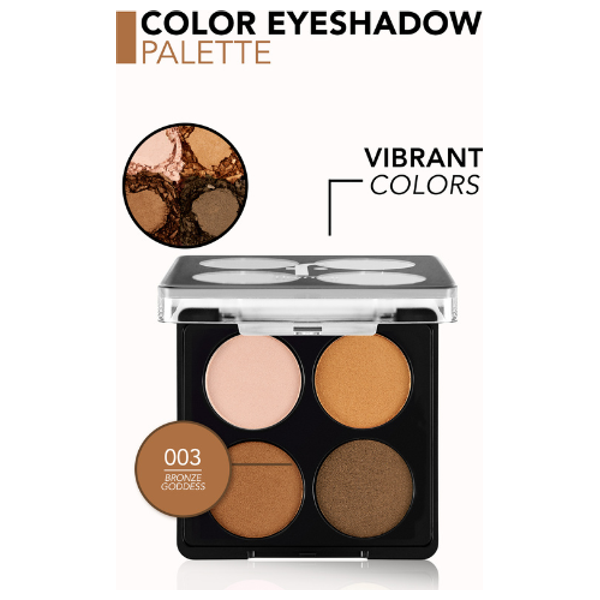  Flormar Color Eyeshadow Palette - 4 Shades, 003 Bronze Goddess 