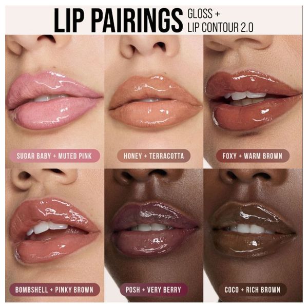  Huda Beauty Faux Filler Extra Shine Lip Plumper - Non-Sticky, Honey 
