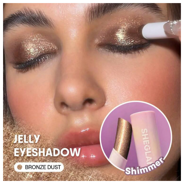  Sheglam Crystal Jelly Glaze Stick - Shimmer Highlighter Stick, Bronze Dust 