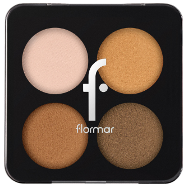  Flormar Color Eyeshadow Palette - 4 Shades, 003 Bronze Goddess 