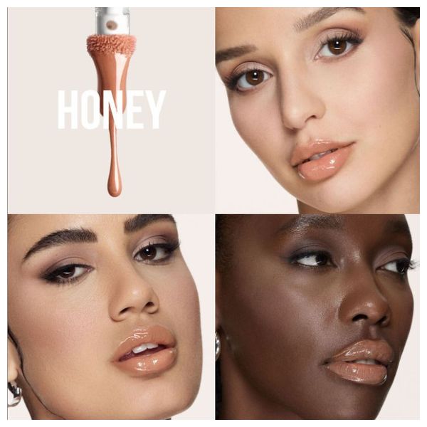  Huda Beauty Faux Filler Extra Shine Lip Plumper - Non-Sticky, Honey 