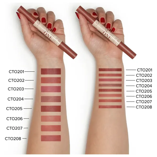  Character Two In One Lipstick & Lipliner Matte Finish, CTO208 