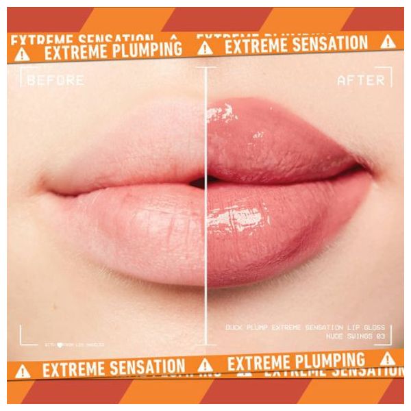  Nyx Duck Plump Extreme Sensation Lip Gloss - Plumping Formula, 03 Nude Swings 