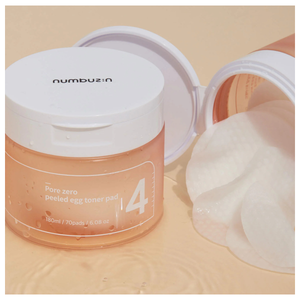  Numbuzin No.4 Pore Zero Peeled Egg Toner Pad - 70 Pads, 190ml 