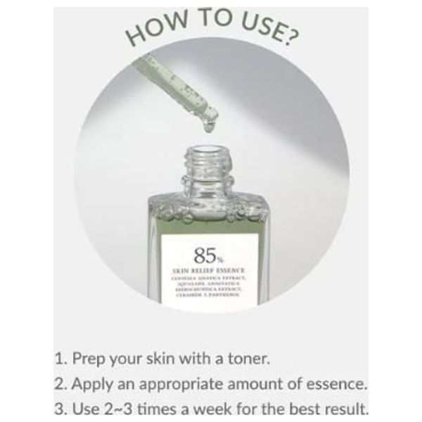  Dr. Althea Skin Relief Essence - 85% Centella Asiatica, 30 ml 
