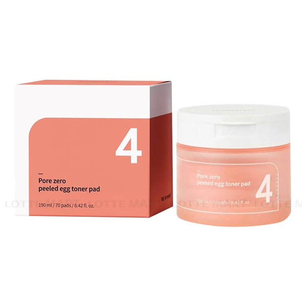  Numbuzin No.4 Pore Zero Peeled Egg Toner Pad - 70 Pads, 190ml 