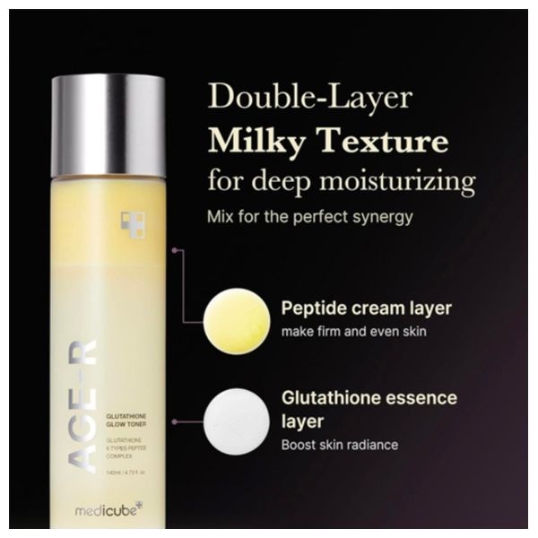  Medicube Age-R Glutathione Glow Toner - brightening and firming facial toner, 140ml 