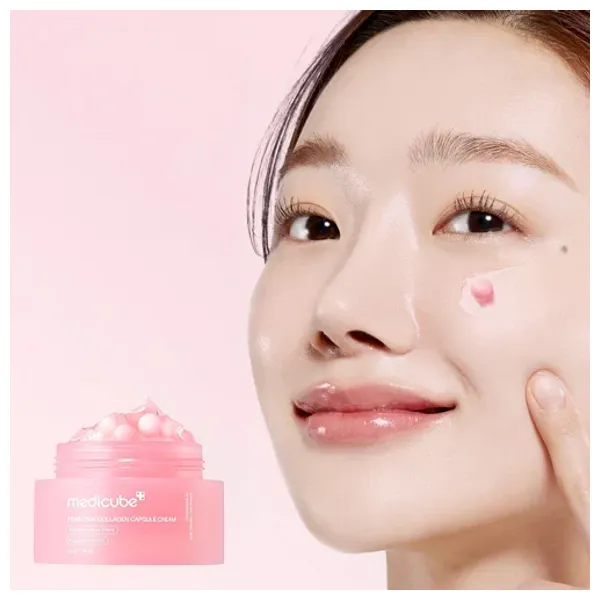  Medicube PDRN Pink Collagen Capsule Cream - Anti-Aging Face Moisturizer, 55g 