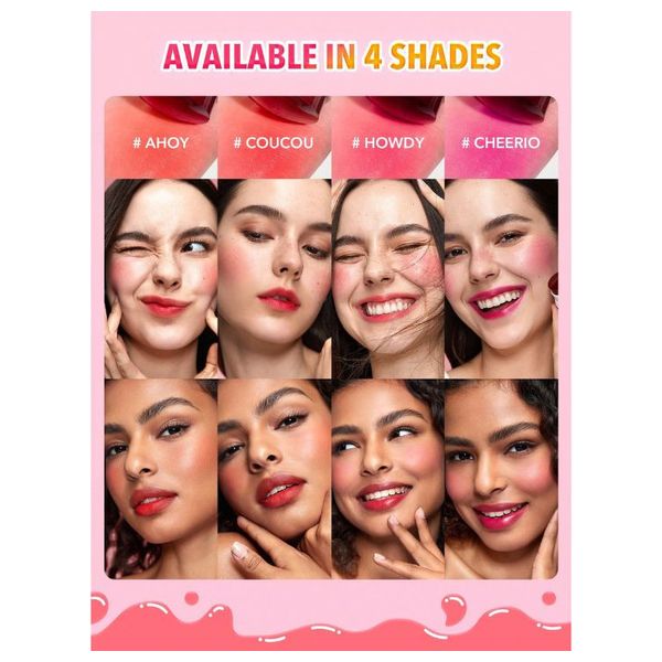  Sheglam Jelly-Licious Hydrating Lip & Blush Tint - Cheerio 