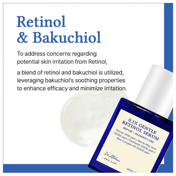 Dr. Althea 0.1% Gentle Retinol Face Serum, for Skin Elasticity Improvement - 30ml 