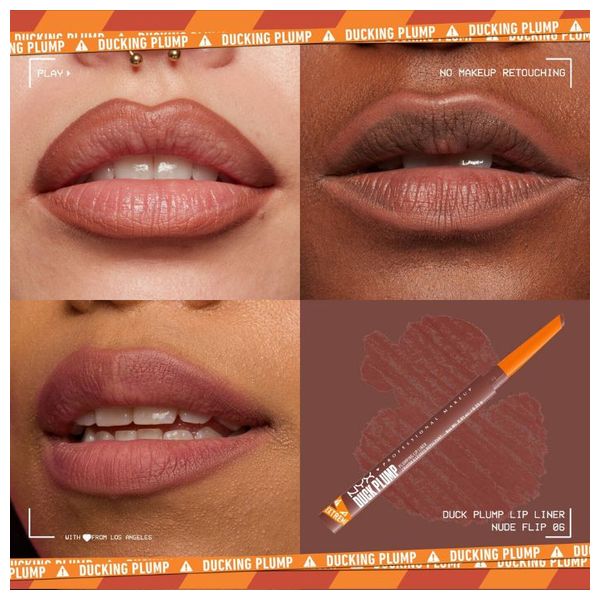  Nyx Duck Plump Plumping Lip Liner - 06 Nude Flip 
