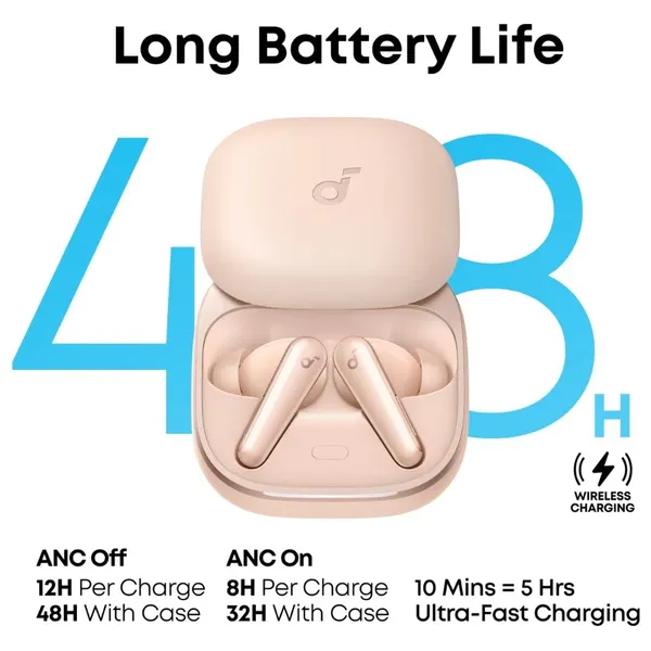  Anker Soundcore Liberty 5 - In-Ear Bluetooth Earbuds - Up to 48 Hours of Battery Life - IP55 - Black 