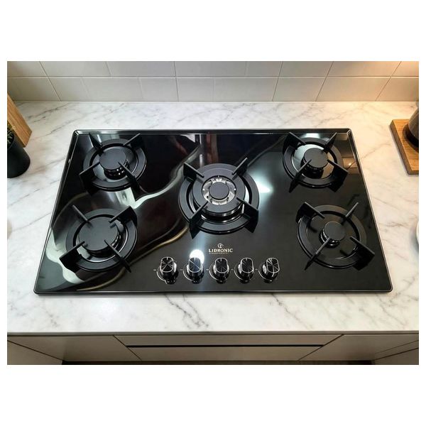  طباخ غازي بلت ان ليبرونيك - 90x60 سم - 5 شعلات - LC-100 - اسود 