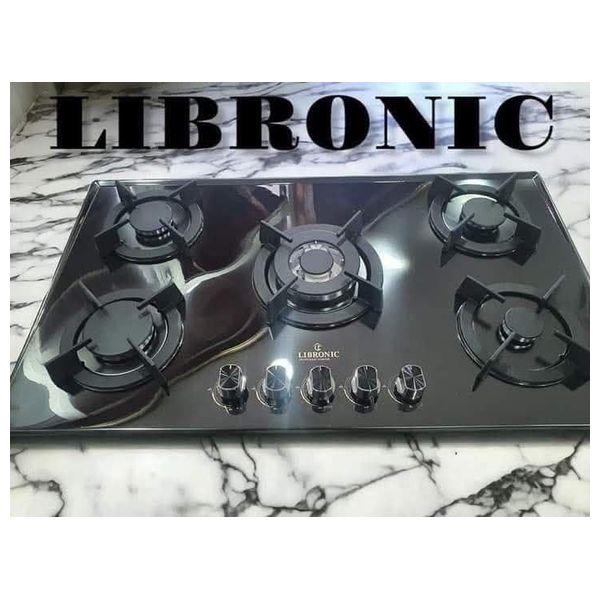  طباخ غازي بلت ان ليبرونيك - 90x60 سم - 5 شعلات - LC-100 - اسود 