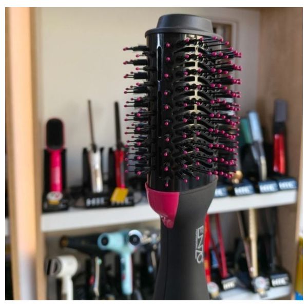  Enzo HH-4118 - Hair Dryer Brush - 1500W - Black and Pink 