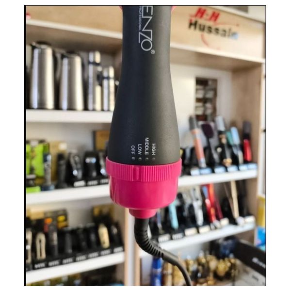 Enzo HH-4118 - Hair Dryer Brush - 1500W - Black and Pink 