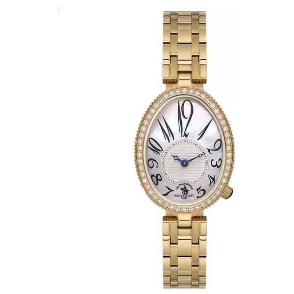  Santa Barbara Polo & Racquet Club Watch SB-1-10613-2 For Women - Analog Display, Stainless Steel Band - Gold 