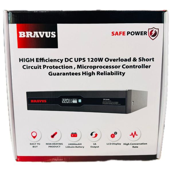  Bravus - UPS - 120W -24000mAh Battery - Black 