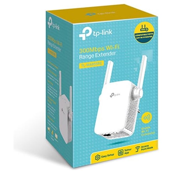  TP-Link TL-WA855RE - WiFi Range Extender - 300Mbps - White 