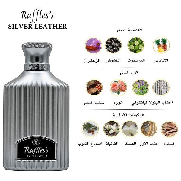  رافلس سلفر لذر من ساري آغا للرجال - اكستريت دي بارفان, 100 مل 