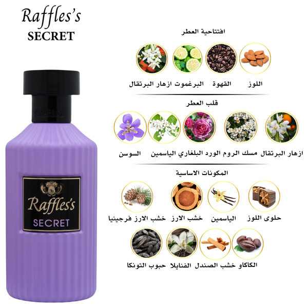  Raffles Secret by Sare Agha for Women - Eau de Parfum, 100 ml 