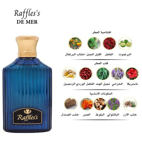  رافلس ديمير من ساري آغا للرجال - او دي بارفان, 100 مل 