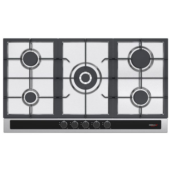  Swiss Mark SMB-30N - Built-in Gas Cooker - 90 cm - 5 Burners - Steel 