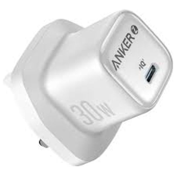  Anker - Wall Charger - USB-C Port - 30W - White 