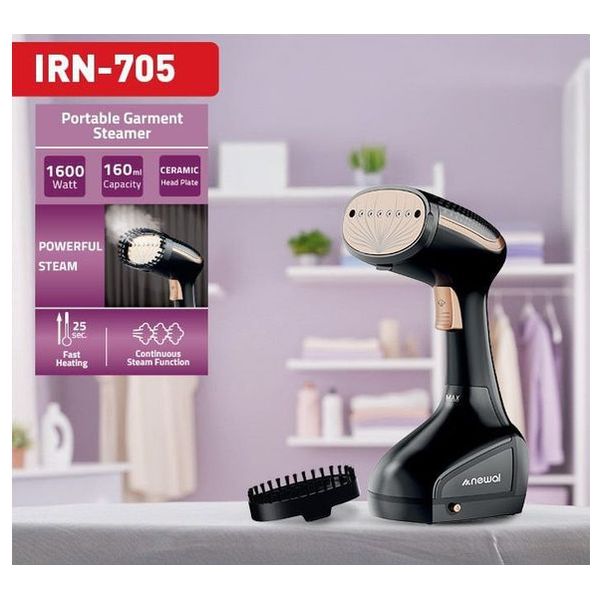  Newal IRN-705 - Portable Garment Steamer - 1600W - Black 