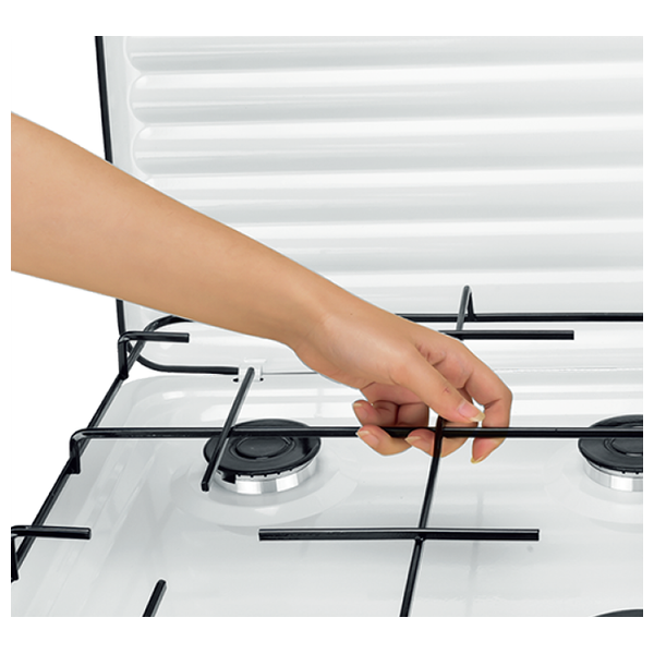  طباخ غاز نوال منضدي - 4 شعلات - HOB-226-01 - أبيض 