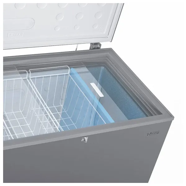  Alhafidh CF318S - Chest Freezer - 11 ft - Silver 