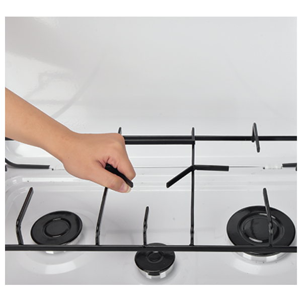  نوال موقد غاز منضدي - 3 شعلات - HOB-203-01 - ابيض 