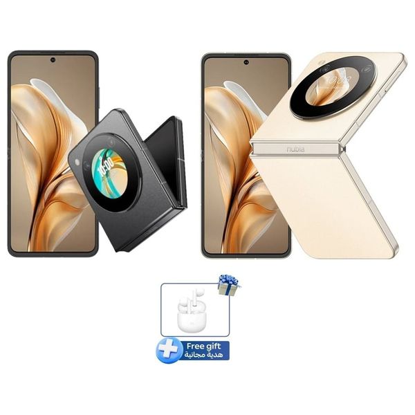 ZTE Nubia Flip 5G -  6.9-inch, OLED - 256/8GB - Qualcomm Snapdragon 7 - 4310 mAh, 33W + ZTE buds2